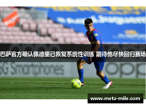 巴萨官方确认佩德里已恢复系统性训练 期待他尽快回归赛场